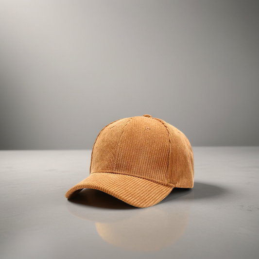 Corduroy petten.